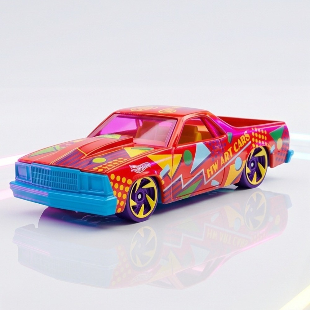 Hot Wheels 80 El Camino Red HW Art Cars 3/10 GRY33-M9C0B 2021 Diecast Car NOS